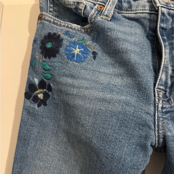 Floral embroidered lucky jeans size 2 - Picture 4 of 5